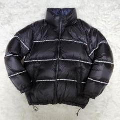 90s FIRST DOWN ダウンジャケット リバーシブル 黒✖︎灰 肉厚 L FIRST DOWN USA (ファーストダウンユーエスエー) リバーシブル