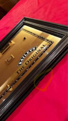 高評価アイテム 値下げしました！ビンテージパブミラーbaileys (ベイリーズ 鏡