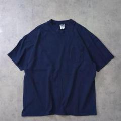 90s 00s Hanes BEEFY 無地 ポケT ネイビー XL USAのサムネイル