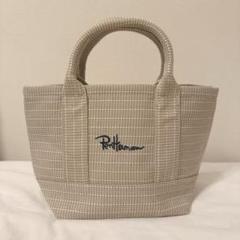 新色☆ロンハーマン ロゴ刺繍 トートバッグ ライトベージュ 新品