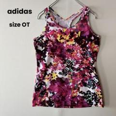 adidas 花柄 タンクトップ トレーニングウェア スポーツ ランニング LL