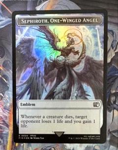 mtg 片翼の天使、セフィロス 紋章foil 英語版 トークン
