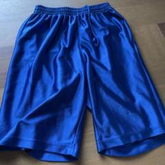 青 Mサイズ バスケットボールパンツ