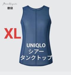 (H18) 新品タグ付き ユニクロ シアータンクトップ XL