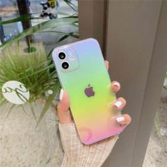 オーロラ iphone15promaxケース　PC スマホケース