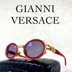 GIANNI VERSACE　サングラス　メデューサ　レッド・ゴールドフレーム