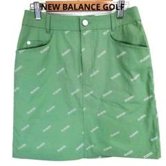 【美品】New Balance ロゴプリント スカート 緑