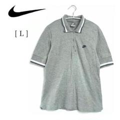 【NIKE/ナイキ】⛳半袖ポロシャツ グレー Lサイズ レディースゴルフウェア