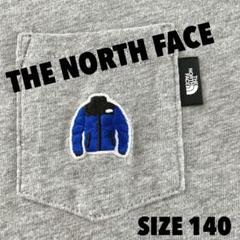 THENORTHFACE 140 ダウン刺繍　Tシャツ ノースフェイス