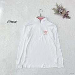 エレッセ| ロゴ刺繍スウェット ハーフジップアップ 可愛い ルーズフィット
