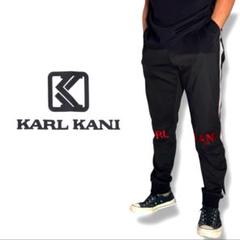 KARL KANI｜刺繍ロゴサイドラインビッグサイズイージージョガーパンツXXLのサムネイル