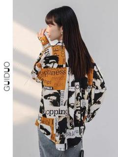 【新入荷】カラフル 柄シャツ 人物 派手シャツ ストリート