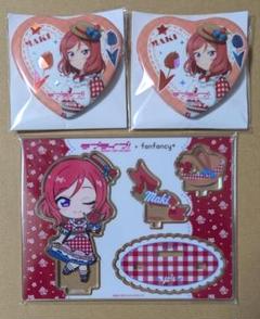 西木野真姫 GiGOコラボカフェ ハート缶バッジ ミニキャラ