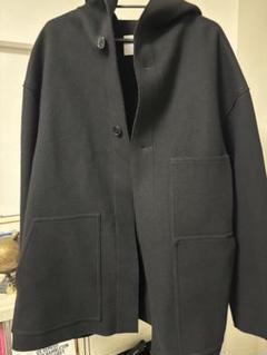 HYKE ユナイテッドアローズ別注　フード付きブラックジャケット サイズ5 HYKE ユナイテッドアローズ別注フード付きブラックジャケット