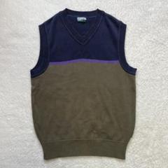 PaulSmith ポールスミス　ニット　ベスト　ゴルフ3カラー　Vネック　M