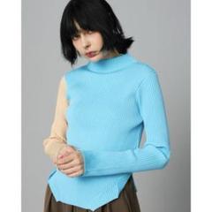 ヘリンドットサイ　ハイネックセーター　トップス セール】Box knit tops ボックスニットトップス（ニット