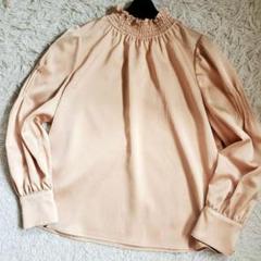 美品 ナチュラルビューティーベーシック 23AW ピンタックパフスリーブブラウス