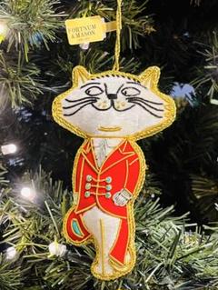 フォートナム&メイソン ネコ オーナメント クリスマス