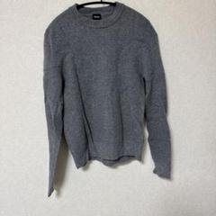 ヒューゴボス シルク カシミヤ 半袖 ニット セーター 【M】 グレー HUGO BOSSグレーMenセーター