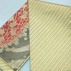 新品正絹 トールサイズ京友禅工芸紅型染お洒落単衣兼用九寸なごや帯 ...