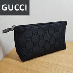 未使用級✨GUCCI グッチ 29596 GGキャンバス コスメポーチ　黒 楽天市場】【未使用品】【バッグ】GUCCI グッチ GGキャンバス