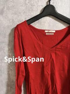 スピック&スパン Spick&Span トップス　薄手　綿　赤