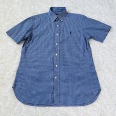 Ralphラルフローレン　ギンガム　チェック　シャツ　半袖　大きめ　15