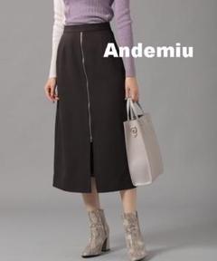 Andemiu レースジップタイトスカート S