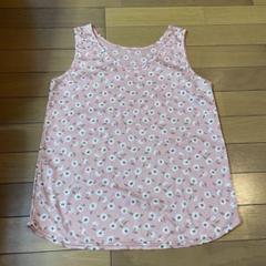 4147タンクトップ　ピンク　花柄