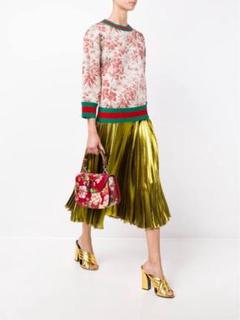 gucci ミケーレ　ファーストコレクション　プリーツ　スカート ゴールド gucci ミケーレ ファーストコレクション プリーツ スカート