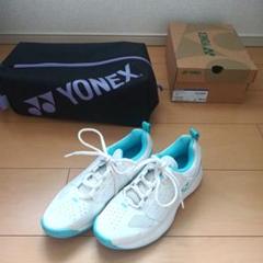 YONEX テニスシューズ 106 24.0cm ホワイト/サックス シューズ袋