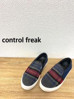 control freak 起毛スリッポン チェック柄 S78