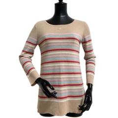 クレージュ Courreges 同色ロゴ ハイゲージ ウールニットセーター Courreges - クレージュ ニット セーター 長袖 ロゴ 総柄 ウール