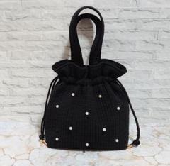 大人気！チュールパール付きヌビバッグ いぶ♡様専用♡大人気☆パール付きヌビバッグ ヌビバッグ パール