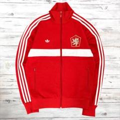adidasoriginals☆トラックジャケット M 刺繍ロゴ レッド 819