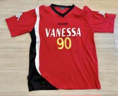 Kappa 赤 Vネック サッカーウェア・シャツ VANESSA Lサイズのサムネイル