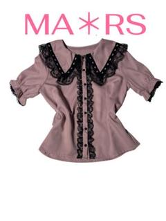 【美品】MA＊RS ブラウス　Fサイズ　レース　ハート　半袖