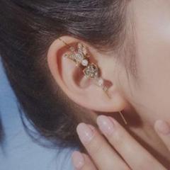 鑑別書付き!!】 pt900 天然スターサファイア ダイヤモンド ピアス