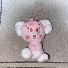 ピンクのジェリーぬいぐるみ ストラップ付き