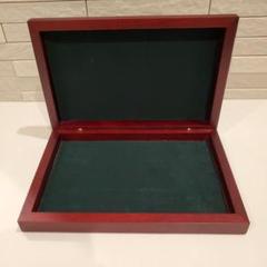 木製 ダークレッド アクセサリーケース