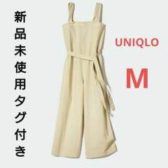 新品未使用タグ付き UNIQLO リネンブレンドサロペット オールインワン
