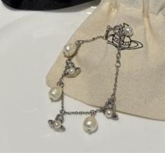 Vivienne Westwood 真珠とシルバーのブレスレット