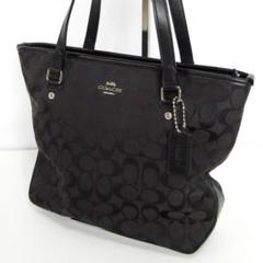 COACH コーチ ショルダーバック シグネチャー ブラック