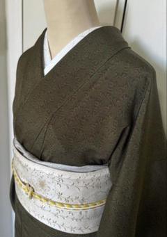 赤塚順一作 しつけ付き訪問着 伊勢型江戸小紋