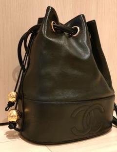 【値下げ】訳あり　レア　シャネル 巾着 カゴバックチェーンショルダー ブラウン CHANEL シャネル 巾着チェーンショルダー ココマーク ゴールド