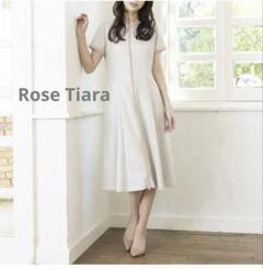 Rose Tiara リネンライクフリンジワンピース size38