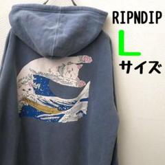 少し美品 RIPNDIP リップンディップ 和柄 フードプルオーバー パーカーのサムネイル