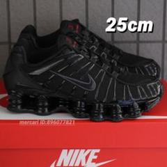 新品 NIKE SHOX TL WMNS 25cm Black ショックス NIKE WMNS SHOX TL BLACK/METALLIC SILVER-IRON GREY（ナイキ