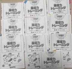解答書き込み無し 基礎トレ 小6　1年分 2023年度版 サピックス 6年 算数 基礎トレ 未記入 一年分