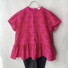 極美品✨ボールジィ23SS エンブロイダリーチュニックブラウス36 白